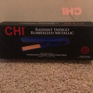 CHI Radiant Indigo Rubberized Metallic Flat Iron